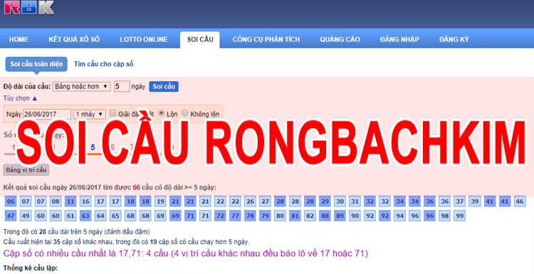 Soi cầu MB Rồng Bạch Kim hôm nay